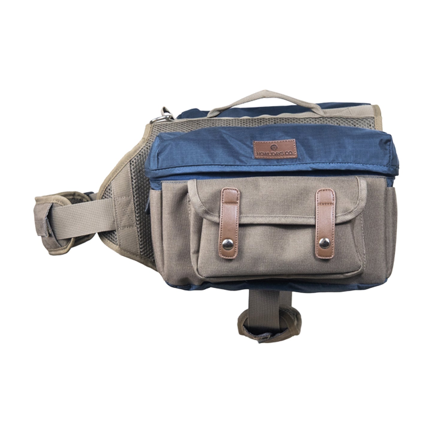 Cactus Creek dog backpack front view displaying style and functional pockets